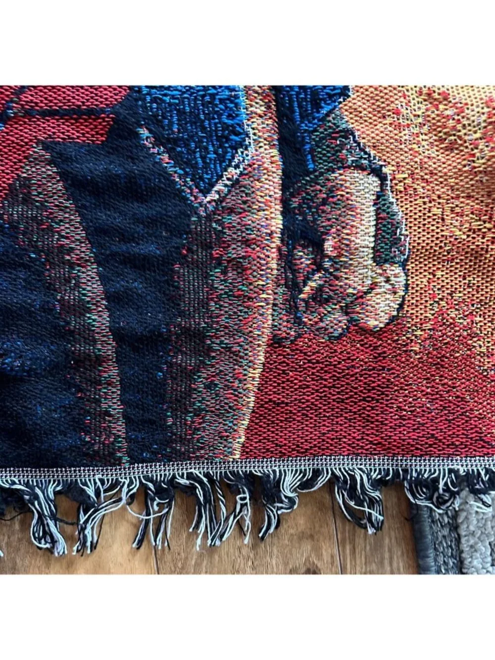 Wonder Woman Woven Tapestry Throw Blanket 47x55 Fringed DC Comics Superhero